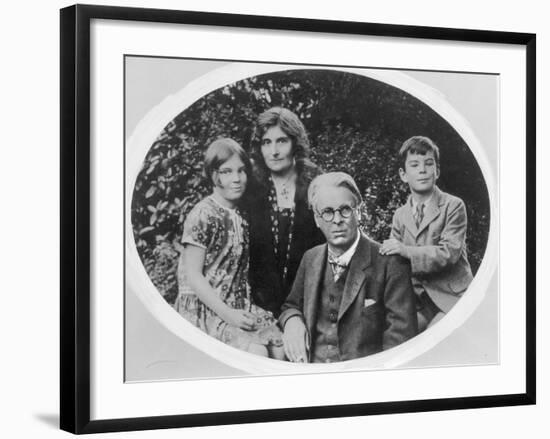 William Butler Yeats (1865-1939) with His Wife Georgie Hyde Lee and Children Anne and Michael-Irish Photographer-Framed Photographic Print