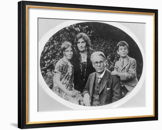 William Butler Yeats (1865-1939) with His Wife Georgie Hyde Lee and Children Anne and Michael-Irish Photographer-Framed Photographic Print