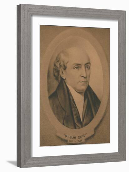 William Carey (1761-1834), British missionary and Baptist minister, c1910-Unknown-Framed Giclee Print