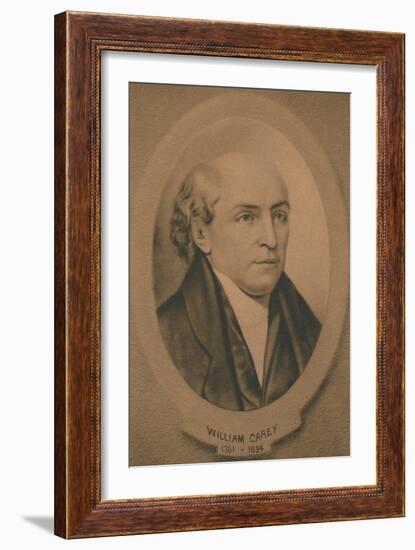 William Carey (1761-1834), British missionary and Baptist minister, c1910-Unknown-Framed Giclee Print