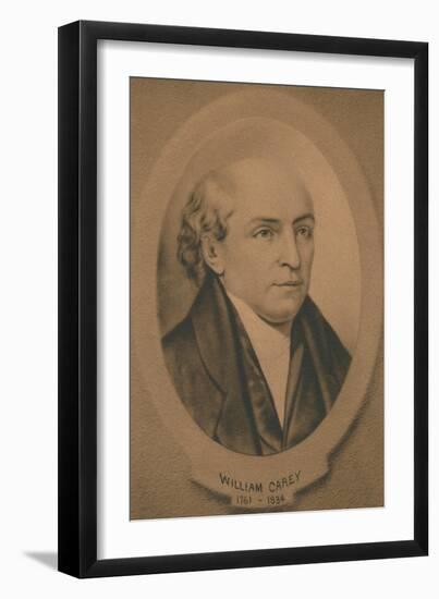 William Carey (1761-1834), British missionary and Baptist minister, c1910-Unknown-Framed Giclee Print