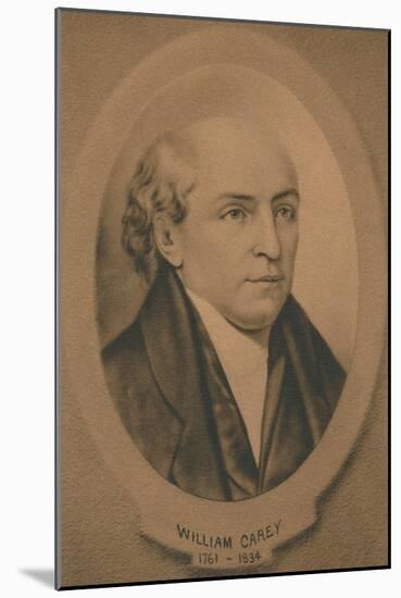 William Carey (1761-1834), British missionary and Baptist minister, c1910-Unknown-Mounted Giclee Print