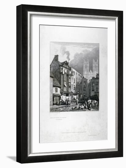 William Caxton's House in the Almonry, Westminster, London, 1827-George Cooke-Framed Giclee Print