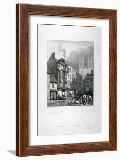 William Caxton's House in the Almonry, Westminster, London, 1827-George Cooke-Framed Giclee Print