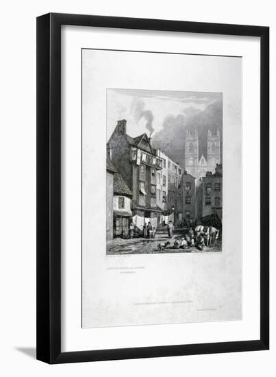 William Caxton's House in the Almonry, Westminster, London, 1827-George Cooke-Framed Giclee Print