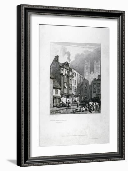 William Caxton's House in the Almonry, Westminster, London, 1827-George Cooke-Framed Giclee Print