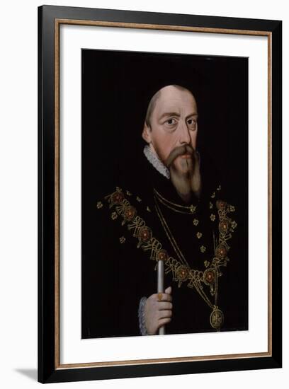 William Cecil, 1st Baron Burghley (1521-159), after 1572-null-Framed Giclee Print