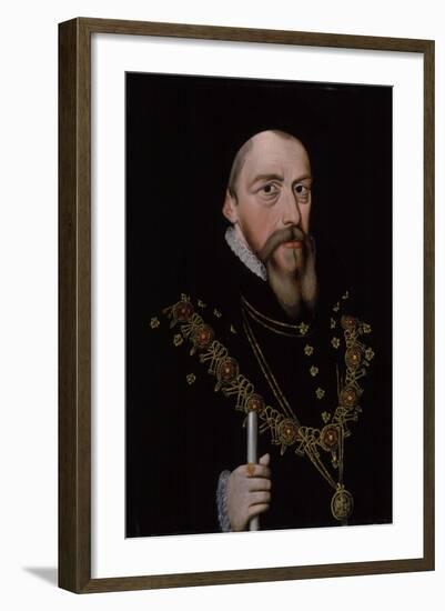 William Cecil, 1st Baron Burghley (1521-159), after 1572-null-Framed Giclee Print