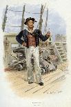 Royal Navy Boatswain, C1829-William Christian Symons-Giclee Print