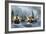 William Claiborne and Leonard Calvert in Battle, the First Naval Conflict on Chesapeake Bay, 1630s-null-Framed Giclee Print