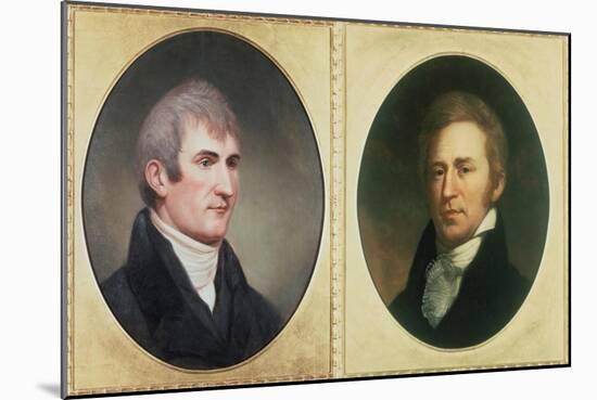 William Clark and Meriwether Lewis-Charles Currier Fenderich-Mounted Art Print