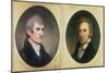 William Clark and Meriwether Lewis-Charles Currier Fenderich-Mounted Art Print