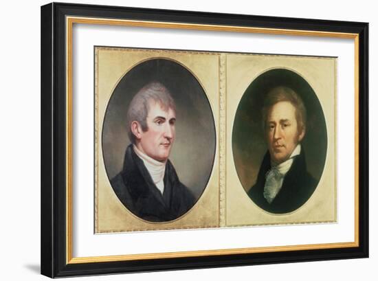 William Clark and Meriwether Lewis-Charles Currier Fenderich-Framed Art Print