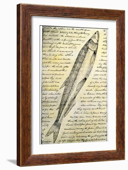 William Clark's Sketch of a Trout in the Lewis and Clark Expedition Diary-null-Framed Giclee Print