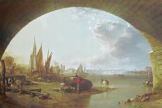 Old Vauxhall Bridge, London (Oil on Canvas)-William Clarkson Stanfield-Giclee Print