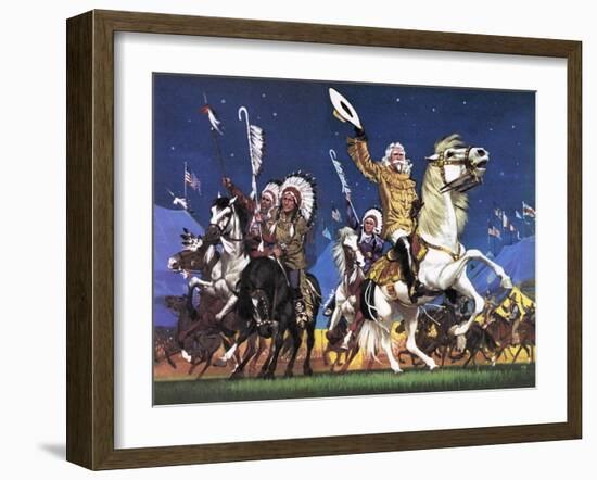 William Cody -- the Great Showman-Mcbride-Framed Giclee Print