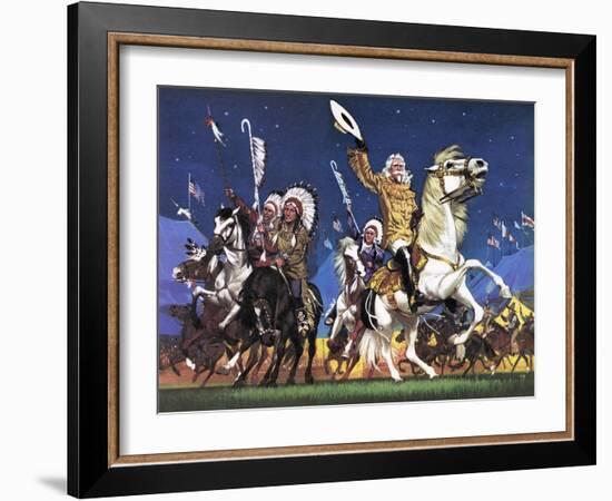 William Cody -- the Great Showman-Mcbride-Framed Giclee Print