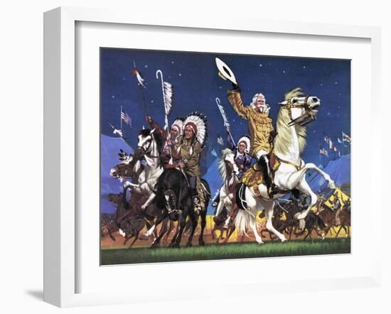 William Cody -- the Great Showman-Mcbride-Framed Giclee Print