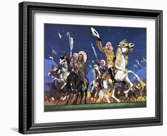 William Cody -- the Great Showman-Mcbride-Framed Giclee Print