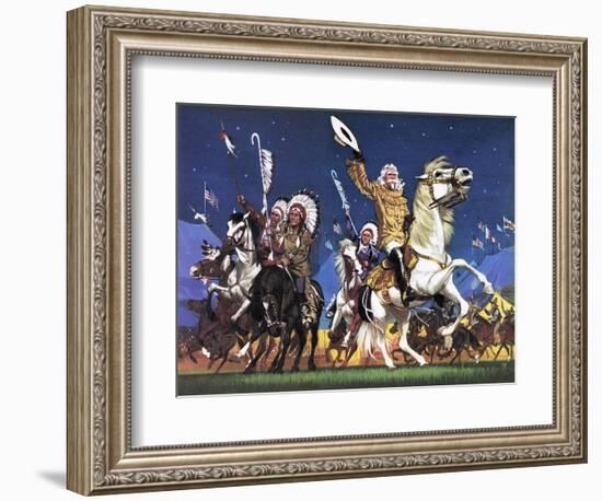 William Cody -- the Great Showman-Mcbride-Framed Giclee Print