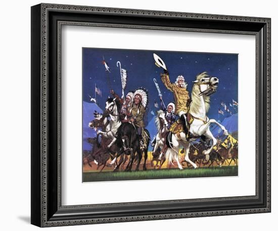 William Cody -- the Great Showman-Mcbride-Framed Giclee Print