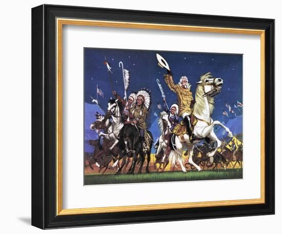 William Cody -- the Great Showman-Mcbride-Framed Giclee Print