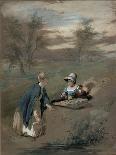The Reluctant Departure, 1815 (Oil on Canvas)-William Collins-Giclee Print