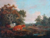 Landscape with Cattle-William Collins-Framed Giclee Print