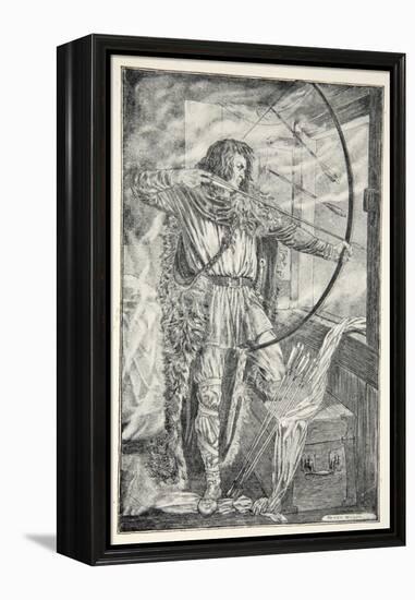 William continued his wonderful archery, from 'Hero Myths and Legends of the British Race' by M.I.-Patten Wilson-Framed Premier Image Canvas
