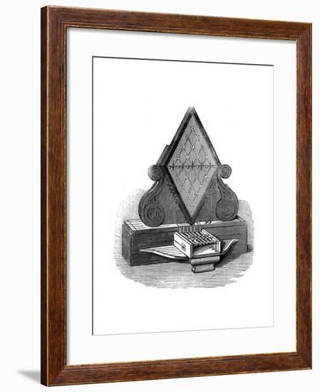 William Cooke and Charles Wheatstone's Five-Needle Telegraph, Patented 1837-null-Framed Giclee Print