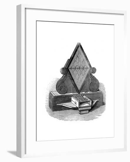 William Cooke and Charles Wheatstone's Five-Needle Telegraph, Patented 1837-null-Framed Giclee Print