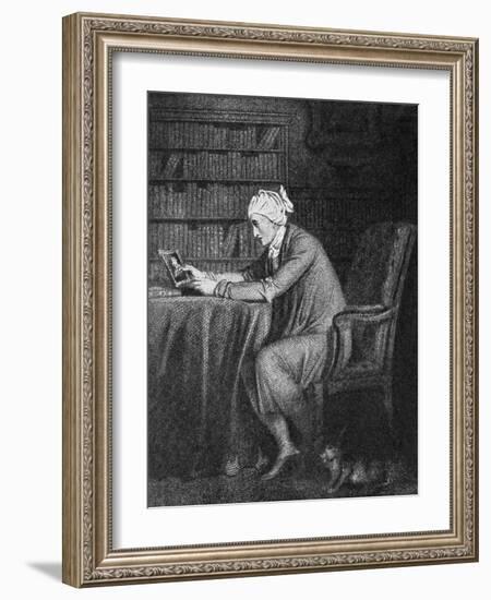 William Cowper in his study-Richard Westall-Framed Giclee Print