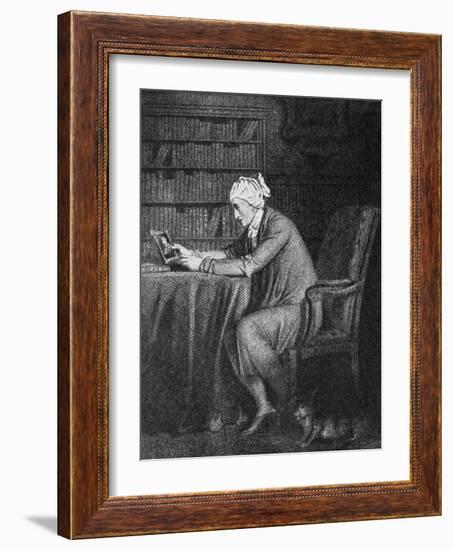 William Cowper in his study-Richard Westall-Framed Giclee Print