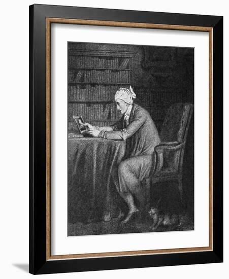 William Cowper in his study-Richard Westall-Framed Giclee Print