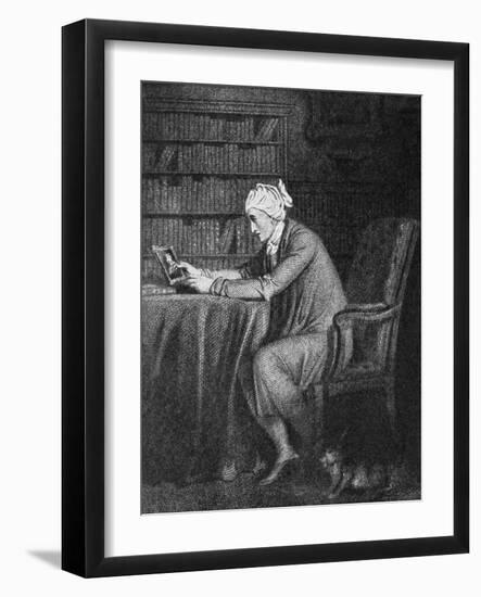 William Cowper in his study-Richard Westall-Framed Giclee Print