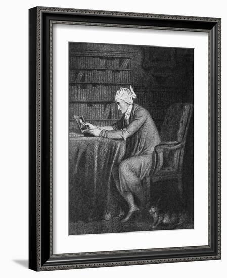 William Cowper in his study-Richard Westall-Framed Giclee Print