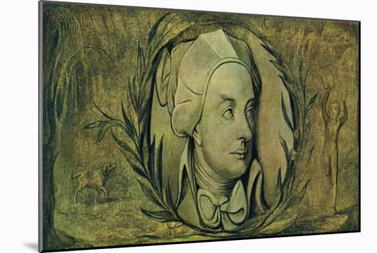 William Cowper portrait-William Blake-Mounted Giclee Print