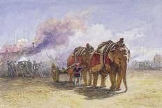 Charge of the Light Cavalry Brigade, October 25th 1854, Detail of Artillery, from 'The Seat of…-William 'Crimea' Simpson-Giclee Print