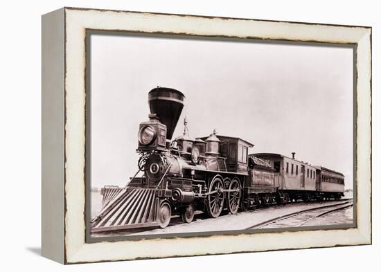 William Crooks' a 1861 Locomotive of the Great Northern Railway-null-Framed Stretched Canvas