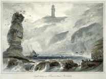 'Lighthouse on Flamborough Head', Yorkshire, 1822-William Daniell-Giclee Print