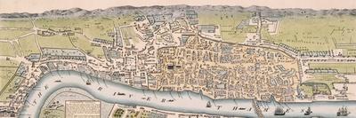 Map of London, C1563-William Darton-Framed Giclee Print