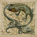 Lizards, Design For a Tile-William de Morgan-Giclee Print