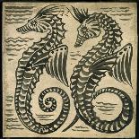 Sea Monster (W/C on Paper)-William De Morgan-Framed Giclee Print
