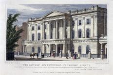 The London Institution, Finsbury Circus, London, 1827-William Deeble-Framed Giclee Print