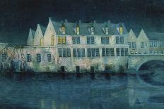 The Night in Bruges; La Nuit a Bruges, 1897-William Degouve De Nuncques-Giclee Print