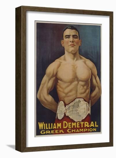 William Demetral Greek Champion Poster-null-Framed Giclee Print