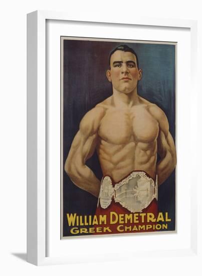 William Demetral Greek Champion Poster-null-Framed Giclee Print