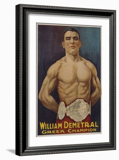 William Demetral Greek Champion Poster-null-Framed Giclee Print