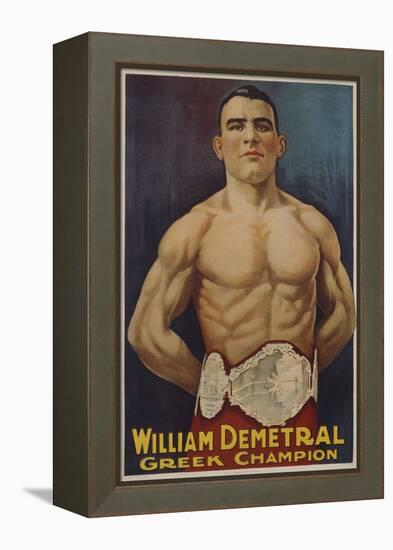 William Demetral Greek Champion Poster-null-Framed Premier Image Canvas