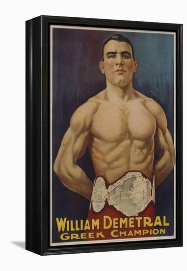 William Demetral Greek Champion Poster-null-Framed Premier Image Canvas